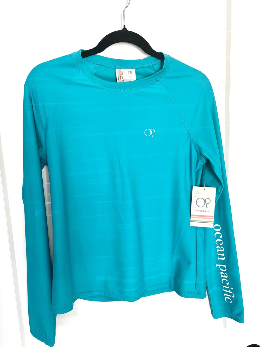 OP Teal Long Sleeve Performance Top